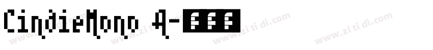 CindieMono A字体转换